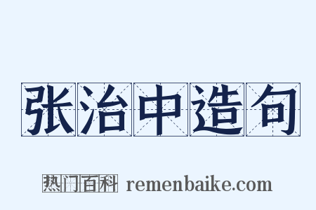 张治中造句是什么意思的图片